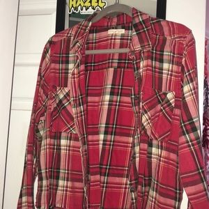 cropped pacsun flannel